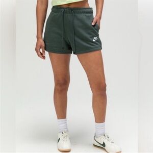 Nike Women's Athletic Shorts in Forest Green